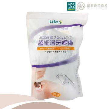 YES 超細滑牙線棒補充包 52支*4包/袋