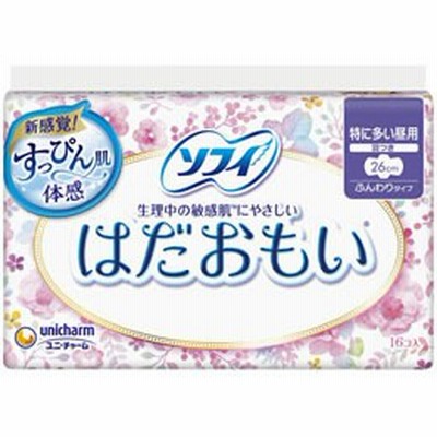 ユニ・チャーム/ソフィ はだおもい 特に多い昼用 260 羽付 16枚