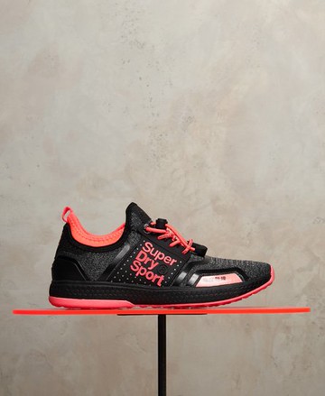 Superdry Women's Women's Windsprinter Runner Trainers Dark Grey / Black Grit - Size: 4 Size: 6