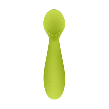 ezpz 迷你匙 6個月以上寶寶適用 100% BPA Free 矽膠嬰兒訓練湯匙  蘋果綠  2支