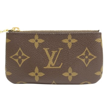 LOUIS VUITTON LV 路易威登棕色 原花 PVC塗層帆布 鑰匙零錢包M62650 【二手名牌BRAND OFF】