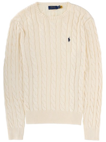 polo ralph lauren cable knit with logo