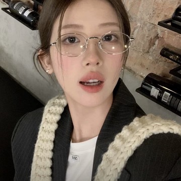 眼鏡 金屬眼鏡 小框眼鏡 眼鏡框 女生眼鏡 金屬眼鏡 金框眼鏡 橢圓框眼鏡 眼鏡架 素顏眼鏡 307