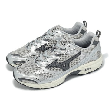 Mizuno 休閒鞋 MXR 男鞋 女鞋 銀 黑 拼接 復古 千禧跑鞋 Sport style 美津濃 D1GA2451-06