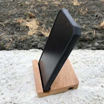 白橡木大方形手機座