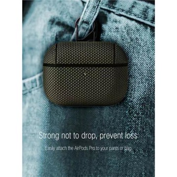 多色布紋尼龍適用AirPodspro保護套1/2代3代商務蘋果無線藍牙耳機殼airpods Pro二代個性防摔盒4/5代全包硬殼
