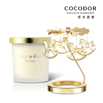【COCODOR】大豆蠟燭130g+旋轉燭罩 韓國官方直營