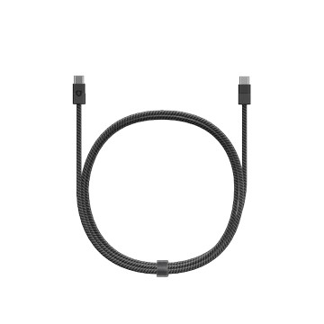 [手機用] USB-C to USB-C 傳輸/充電線 1公尺 黑色編織傳輸充電線