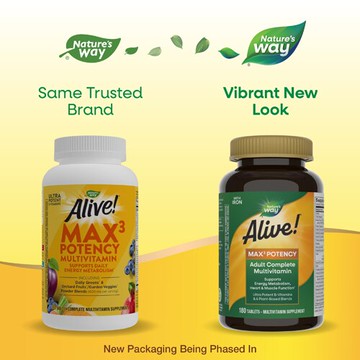 Nature's Way Alive! Max3 Potency Multivitamin 180 Tablets