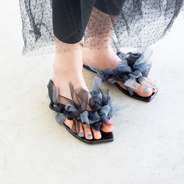 花朵涼鞋 | 夏黑