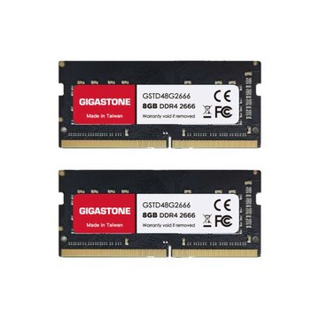 Gigastone DDR4 2666MHz 16GB 筆記型記憶體 8GBx2(NB專用/8GBx2)