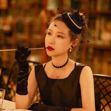 復古民國風網紗珍珠禮帽女頭飾新娘面紗名媛旗袍晚宴禮服高級發飾