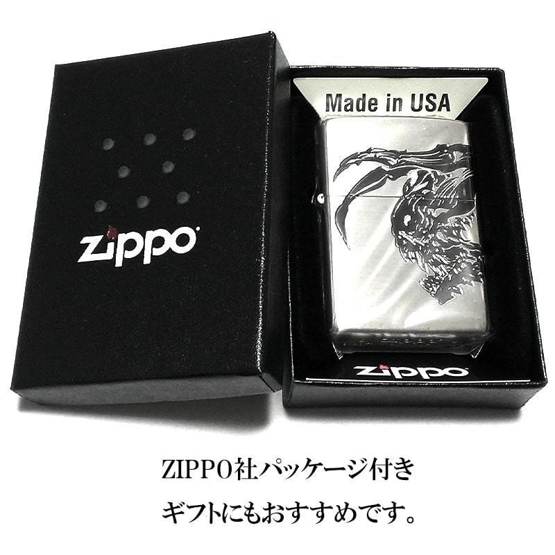 ZIPPO 牙狼 GARO 陰我消滅 ジッポ ライター シルバー かっこいい 黒 