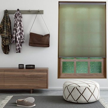 酪梨單循環珠鍊透光蜂巢簾 (Avocado)