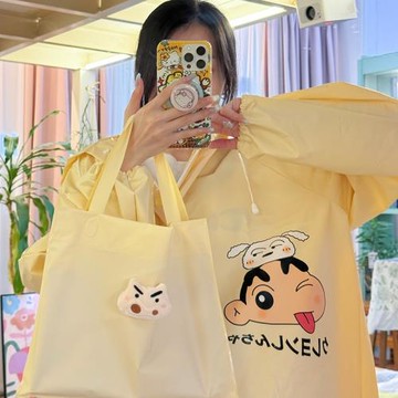 蠟筆小新雨衣女款長款全身防暴雨新款電動電瓶車單人連體成人雨披