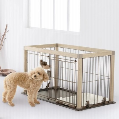 リッチェル Richell アルミフレームペットサークル 90-60 ホワイト 犬 サークル ケージ 屋内 【送料無料】