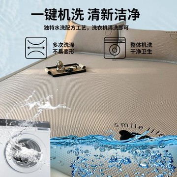 夏季冰絲涼席2025新款家用冰豆豆空調席子可機洗學生宿舍單人