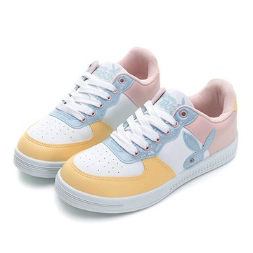 【PLAYBOY】 70th macaron經典復刻兔兔休閒鞋-Y96211G白彩