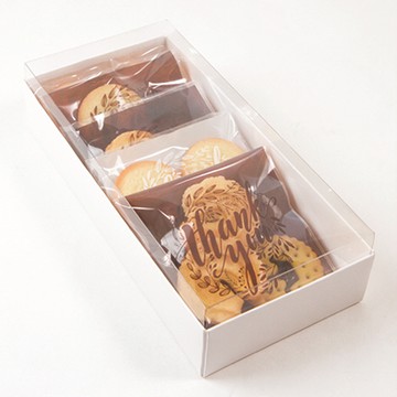 SW 大號透明PET蓋馬卡龍盒 22 x 10.3 x 5.3 cm  5個  透明