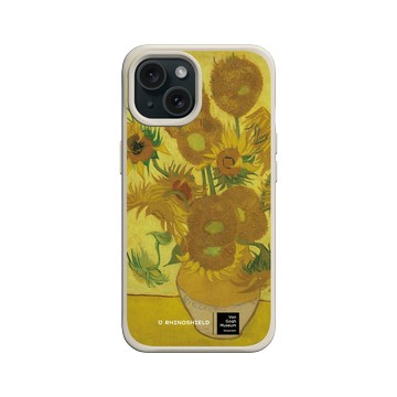 iPhone 15 SolidX 貝殼灰 - Van Gogh Museum - 向日葵