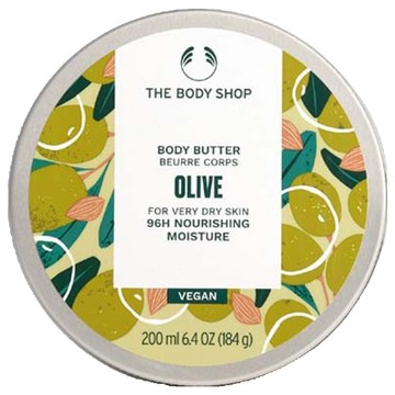 THE BODY SHOP 美體小舖 橄欖修護身體滋養霜，96H滋養保濕，200ml，純素  1瓶