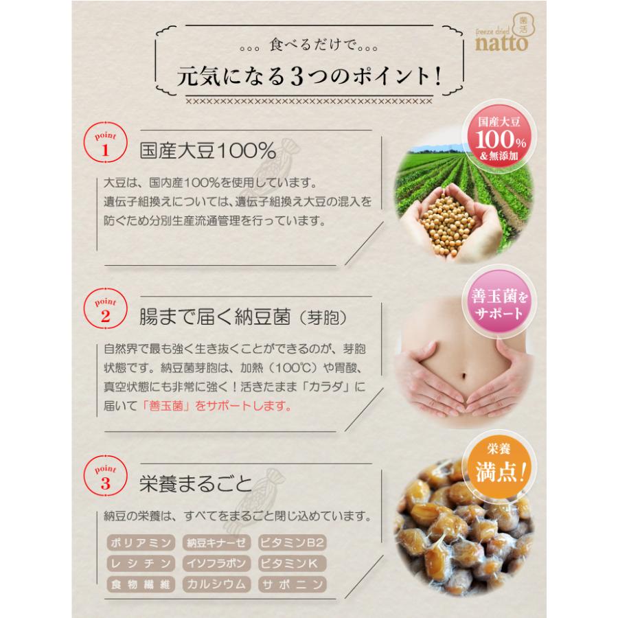 ひきわり乾燥納豆 100g（容器入り） 無添加 国産大豆 フリーズドライ納豆 子供おやつ 犬猫おやつ 納豆菌生活 災害時の備蓄納豆