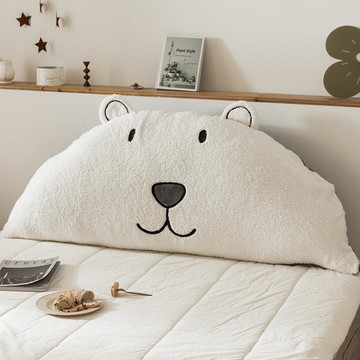 ins風網紅床上靠枕可愛床頭板軟包靠墊可拆洗兒童抱枕大靠背雙人 全館8折~~