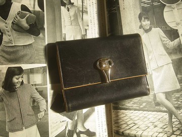 【老時光 OLD-TIME】早期二手老包義大利製CELINE短夾