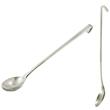 asdfkitty*日本製 貝印 304不鏽鋼長湯匙 可掛式 調汁匙 攪拌匙 冰沙匙 泡牛奶-吃冰沙-挖罐頭-日本正版