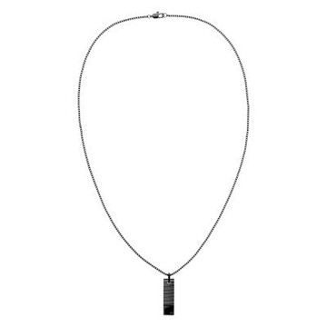 Calvin Klein CK Parallel 建築美學紋理線條項鍊 1212購物節 送禮推薦-黑 35100086