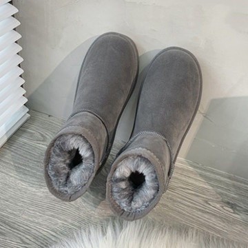 🔥 熱賣 🔥 雪地靴冬季加厚加絨 🔥 冬季加厚加絨保暖中筒雪地靴情侶大碼平底短靴面包媽媽棉鞋女