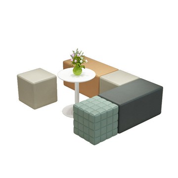 辦公室創意培訓機構會客幼兒園早教小戶型接待休息區長條簡約沙發【0113103DD】