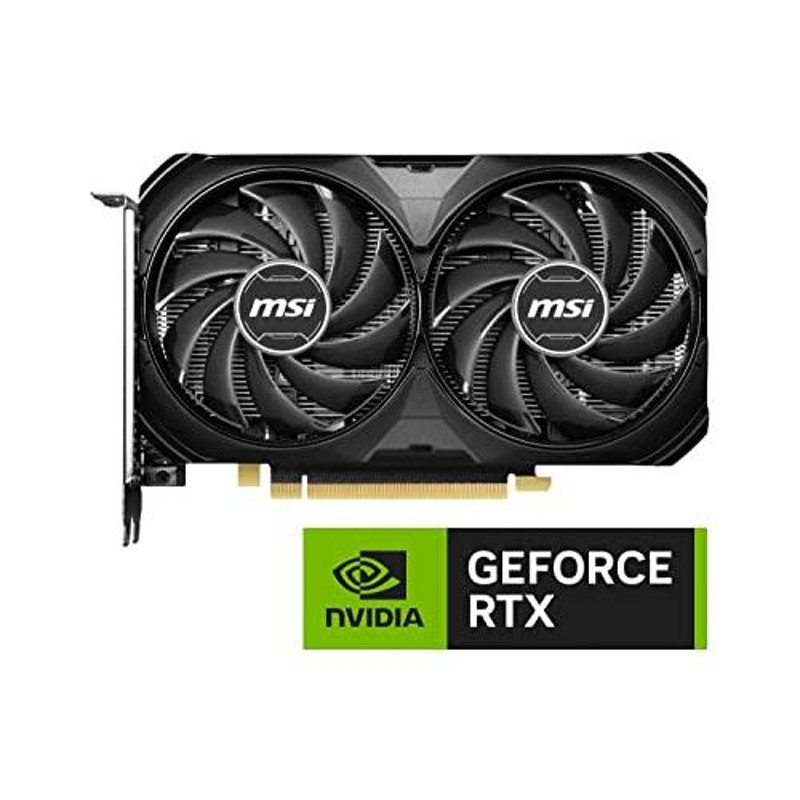 MSI GeForce RTX 4060 Ti VENTUS 2X BLACK 8G OC グラフィックスボード