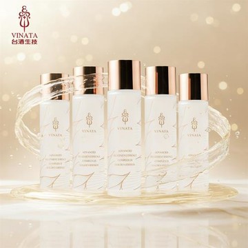 【台酒生技】酒粕精粹逆齡活膚青春露 (金裝升級版)120ml *5入(保濕美白加強版)