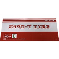  PS ポリグローブ エンボス箱入 半透明 L 100枚入 常温