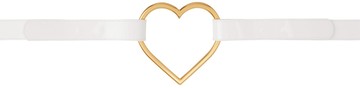 Blumarine 白色 Heart 腰带