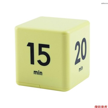 立方體計時器 時間管理和倒計時設置 重力感應翻轉計時器 2.6英寸兒童計時器 15-20-30-60分鐘 出貨不帶電池