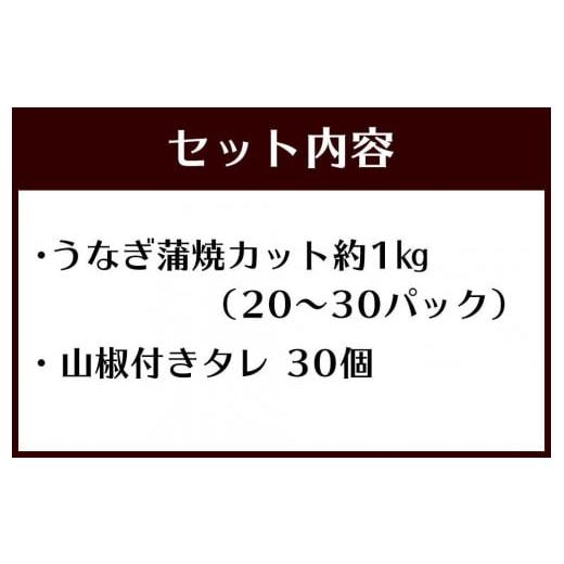 ふるさと納税 和歌山県 有田川町 訳あり 国産 うなぎ 1食 パック 合計1kg 山椒 付き タレ 30個 付 数量限定