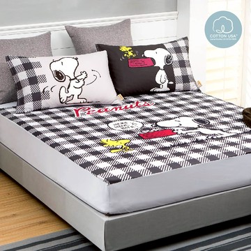 SNOOPY床包組/無異纖精梳美國棉/SN130交換禮物