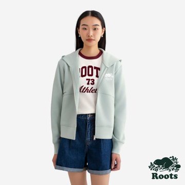 Roots女裝- NOCTURNAL 連帽外套-綠灰色