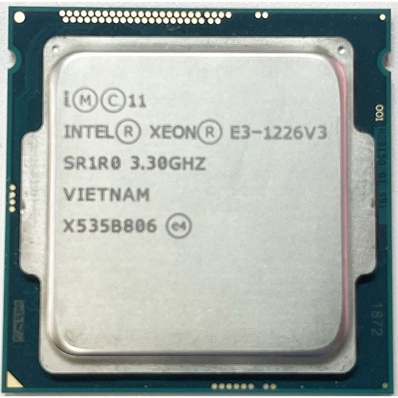 中古パソコンパーツ Intel XEON E3 1226v3 3.3GHz (8MB/ 5 GT/s