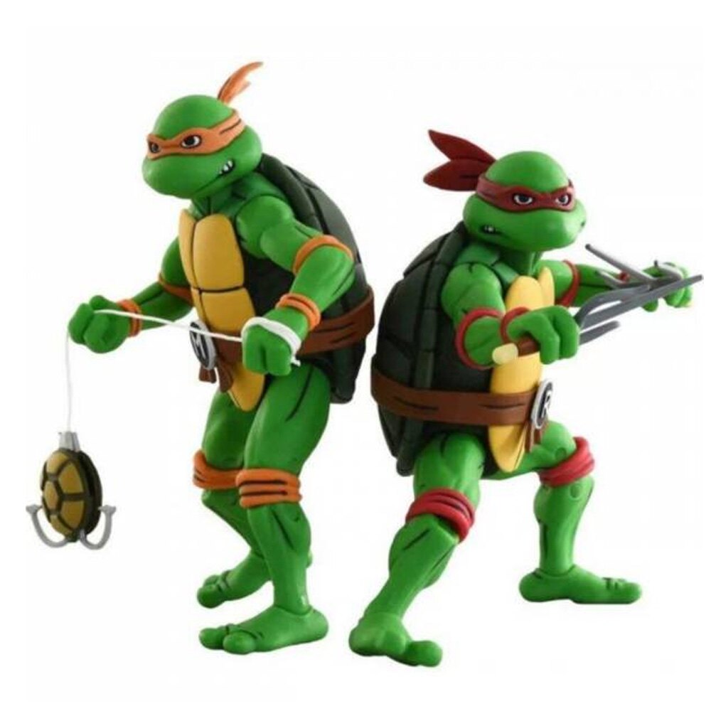 Neca 7吋忍者龜可動公仔米開朗基羅 拉斐爾2入組 台灣樂天市場 Line購物