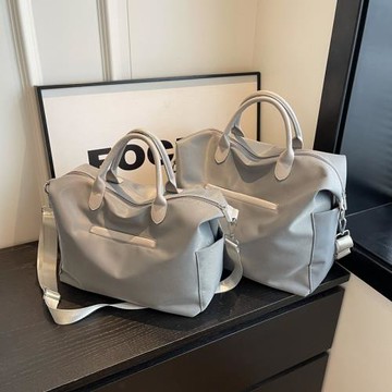 韓版尼龍布防水電腦包輕便手提大容量旅行包托特包男女出差行李包