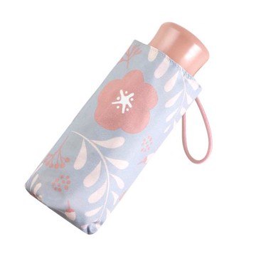 【RAINSTORY】粉漾花沁抗UV手開迷你口袋傘