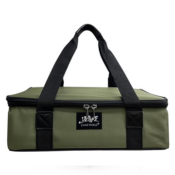 FAD IGT單口爐收納包  戶外潮流風格配色  皮製加厚把手  軍綠色  1個