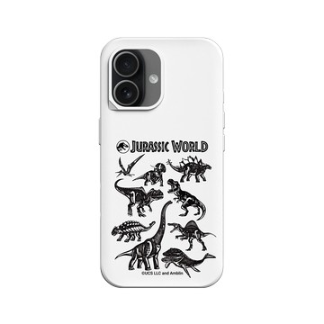 iPhone 17 SolidX 白 - Jurassic Park/ Jurassic World - 侏羅紀世界板畫