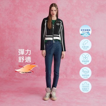 OUWEY歐薇 輕柔天絲牛仔九分窄管褲(藍色；S-L)3233218601