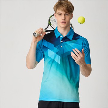 來自日本運動休閒領導品牌*下殺5折《SASAKI》排汗速乾功能運動短衫(科技藍/淺丈青)/624052