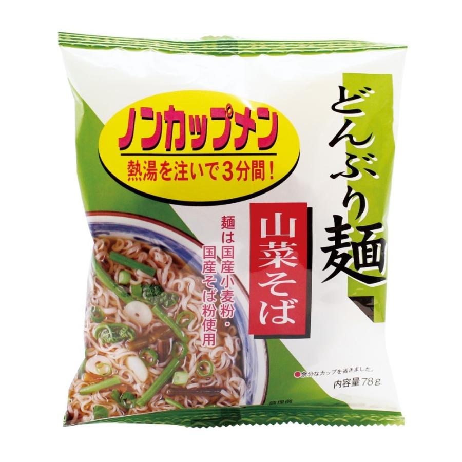 トーエー ノンカップメン どんぶり麺 山菜そば 78g