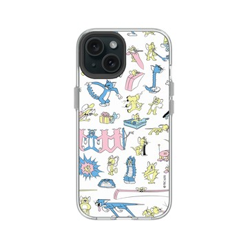 iPhone 15 Clear 透明 - 湯姆貓與傑利鼠 Tom and Jerry - 變形大集合